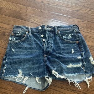 AGOLDE Distressed Denim Women Shorts 27